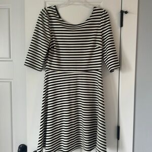 Pixley Women’s Dress size Large, Black and White Stripe
